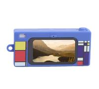 FAUOSWUK Keychain Digital Camera, 2K 12MP Tiny Retro Pocket Video Recorder with 1.47 Inch Screen, 7 Filters, Flashlight, Autofocus, 110° Wide Angle Lens for Travel, Sports, Campus (Blue)