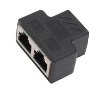 FAUOSWUK LAN Network Internet Splitter RJ45 High-Performance Adapter 1 to 2 for Gaming and Streaming PVC 1 Unit
