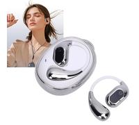 FAUOSWUK Language Translator Earbuds, BT Translation Earbuds with 144 Languages Support and 0.5s Low Latency, for Travel Business (White Silver)