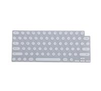 FAUOSWUK Laptop Keyboard Covers, Soft Silicone Keyboard Protector for Long Nails Tower Shaped Cylindrical Key Designs Compatible(Size 10.9" X 4.4") (White)