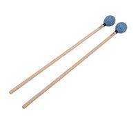 FAUOSWUK Marimba Mallets, Medium Hard Yarn Head with Soft Playing Feel, Durable Maple Handle, with Excellent Wool, for Bass Percussion Instruments Beginners Professionals (Blue)