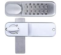 FAUOSWUK Mechanical Combination Lock Keyless Security Door Lock for Gate Office Use Zinc Alloy Anti Theft Codes for Indoor/Outdoor Door