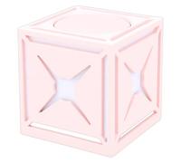 FAUOSWUK Miniature Bluetooth Speaker, Portable Wireless with Bluetooth 5.3, 5W Driver, RGB Lights, for Phone, Laptop, Tablet, Home Party (Pink)