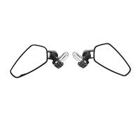 FAUOSWUK Motorcycle Rear View Mirror Adjustable 360 Degree Rotation Universal Short Stem Rear View Mirrors for Z125 Pro Z650 Z750 Z800 Motorcycle Side Mirrors Aluminum Set of 2