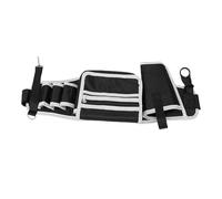 FAUOSWUK Multi Functional Tool Belt Sturdy Waist Tool Bag with Bottle Holder for Repairmen Installers, 48.62in Total Length