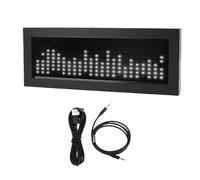 FAUOSWUK Music Spectrum Rhythm Light, Sound Control Dynamic Display with Mic Pickup and Wired Input Music Spectrum Display Pickup Ambient Light for Musicians Audiophiles (Cool White)