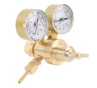 FAUOSWUK Nitrogen Pressure Regulator Kit, Nitrogen Regulator Brass 600 PSI with CGA580 Inlet and 1/4in Outlet for Welding Laboratory Cutting Blowing