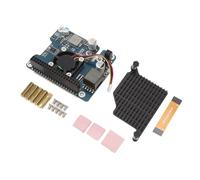FAUOSWUK NVMe PCIe to M.2 Adapter with PoE Function Efficient for RPI 5 High Speed Data Transfer Supports NVMe SSD 2230 2242 Aluminum Alloy