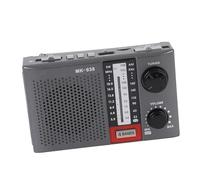 FAUOSWUK Portable AM FM Shortwave Radio, Abs Retro Portable Radio Built In Flashlight with Lanyard For Home Travel Camping