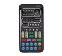 FAUOSWUK Portable Voice Changer, Game Voice Changer With 3.5Mm Interface,Microphone And Multiple Modes Audio Mixer Compatible With Phones, Computers, Tablets,Plug And Play