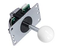 FAUOSWUK QM070901 Game Joystick Kits Professional Delay Encoder Board for MAME DIY Projects 10 Buttons 8-Way Joystick (White)