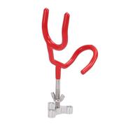 FAUOSWUK Red Plastic Dipped Boat Fishing Rod Holder, Solid Construction Deck Mount Pole Holder for Ship, Adjustable Rod for Drift Fishing