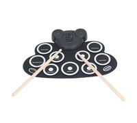 FAUOSWUK Roll Up Drum Kit, Electronic Drum Set Portable Rechargeable with 9 Pads 7 Drum Sets 10 Songs MIDI Connection for Beginners Adults