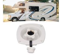 FAUOSWUK RV City Water Fill Inlet,RV Water Inlet Connection with Quick Connector City Water Hookup for RV Water Inlet Replacement for Trailer Boat (White)