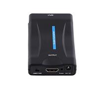 FAUOSWUK SCART to Converter Adapter 3W, 720P 1080P with USB Cable for TV DVD Plug and Play 88 X 57 X 25mm