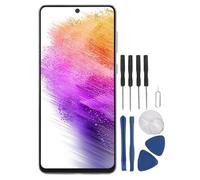 FAUOSWUK Screen Replacement for A73 SM A736B, LCD Display Touch Screen Digitizer Assembly with Frame, Repair Tool Kit