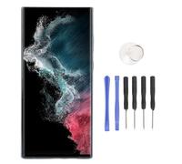 FAUOSWUK Screen Replacement for S23 5G, 6.8 Inch TFT Touch Screen Digitizer Assembly with Middle Frame, Repair Tools for S908B S908U S908A S908U1 S908W S908E (Green)