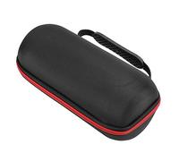 FAUOSWUK Sound Storage Bag, Shakeproof Protection Case for Pulse4 Speaker, Wear-Resistant and Functional for Outdoors, Black+Red, Size 23 X 9cm