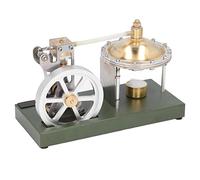 FAUOSWUK Steam Engine Model with Dual Mini Generators for Physics Learning and Class Demonstrations, 20 X 9 Cm Durable Design