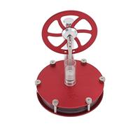 FAUOSWUK Stirling Engine Model Durable Hot Air Engine for Mechanical Learning and Physics Education Red 245g