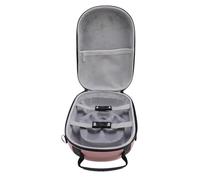 FAUOSWUK Storage Bag for Electronics, EVA Electronic Accessories Carry Case Shockproof Portable Hard Carrying Case for Headset for Controllers Chargers Cables (Pink)