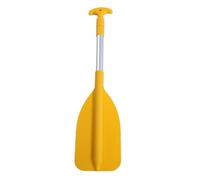 FAUOSWUK Telescoping Boat Paddle, Lightweight Canoe Oar with Contoured Handle for Kids, Water Spray Function, Aluminum Alloy Shaft, Adjustable From 65cm to 110.5cm, Yellow