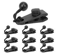 FAUOSWUK Tent Clips Elastic Bands Windproof Fixing Clamp with Bungee Cord for Camping Awning Caravan, Strong Bite Force, Easy Installation, Pack of 10, Versatile Outdoor Equipment