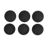 FAUOSWUK Thumbstick Caps Replacement Kit, 6 in 1 Interchangeable Analog Stick Caps with 3 Different Heights, for Edge Controller, Enhanced Grip Comfort and Style (Black)