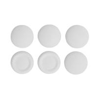 FAUOSWUK Thumbstick Caps Replacement Kit, 6 in 1 Interchangeable Analog Stick Caps with 3 Different Heights, for Edge Controller, Enhanced Grip Comfort and Style (White)