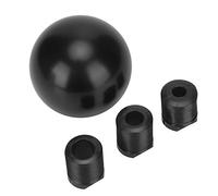 FAUOSWUK Universal Black Aluminium Shift Knob Adapter Kit, Durable Round Shift Knob for Vehicles, Easy to Install, Replacement Car Gear Shifter Lever, Suitable for Most Shifter Levers