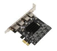FAUOSWUK USB PCI Express Card, 4-Port Self-Powered USB 3.0 Hub for and PCs, Fast 5Gbps Data Transfer