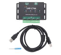 FAUOSWUK USB to RS485 Adapter, USB to 4 Way RS485 Conversion Module Serial Cable for Industrial Control Equipments, Surge and Thunder Gas Discharge Prevention