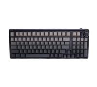 FAUOSWUK Wireless Mechanical Keyboard, 98 Keys RGB Backlit Gaming Keyboard with Knob Control for PC/Tablet Plug And Play (Gradient Grey)