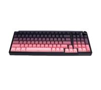FAUOSWUK Wireless Mechanical Keyboard, 98 Keys RGB Backlit Gaming Keyboard with Knob Control for PC/Tablet Plug And Play (Gradient Pink)