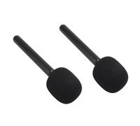 FAUOSWUK Wireless Microphone Holder, Handheld Adapter for Rode Wireless GO II Hollyland Lark 150 G1 Movo, with Windshield Foam and Cold Boot Clip