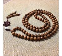 FAUSKE Beads Rosary Bracelet,bead bracelets,Unisex 108 Natural Sandalwood Beads Bracelet for Prayer Meditation Buddhist Rosary Necklace,12mm
