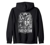 Faust And Gretchen Innocence Meets Damnation Gothic Zip Hoodie