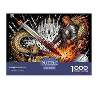 Faust’s Final Pact Wooden Jigsaw Puzzle Waterproof 1000 Piece Puzzles for Adults Fun Challenging Games
