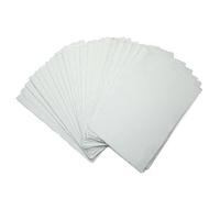 Fausta Handmade White Cotton Paper 50 Sheets 6" X 4" A6 (300 GSM)| Deckle Edge Paper for Writers, Artists, Mixed Media, Loose Leaf Blank Sheets