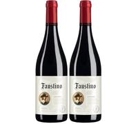 Faustino Crianza Rioja Red Wine 75cl, 13.5% ABV | Barrel Aged, Red Wine, Rich Complex | Rioja, Spain | (Pack of 2)