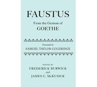 Burwick - Faustus From the German of Translated by Samuel Taylor Col - N555z