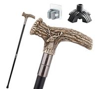 Faux Antler Bark Texture Cane, Ergonomic Handle, Non-Slip and Wear-Resistant Portable Unisex Also a Fashion Accessory
