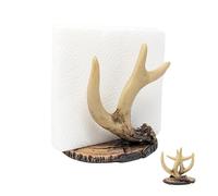 Faux Antler Napkin and Letter Holder-Rustic Resin Organizer for Kitchen, Dining Table, Office, Man Cave or Cabin Décor-Country Western-Style Deer Antler Design for Napkins, Mail, Letters, or Envelopes