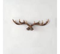 Faux Antler Wall Hooks - Rustic Coat Rack for Entryway Decor, Holds Bags, Scarves, and Keys