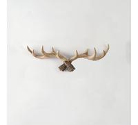 Faux Antler Wall Hooks - Rustic Coat Rack for Entryway Decor, Holds Bags, Scarves, and Keys