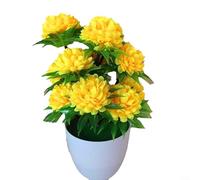 Faux Bonsai Plant for Homes, Offices, Parties and More Decorations (Yellow)