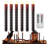 Faux Candles | Electric Candles Flickering Decor | Haunted House Candlestick, Dimmable Light for Bedroom Photography Dining Table Bookshelf Mantel Theater Stage