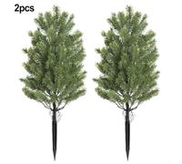 Faux Cedar Tree Artificial Cypress Topiary 21.6 Inch Floor Standing | Realistic PVC greenery for patio and office; low maintenance decor; indoor outdoor use; finish