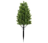 Faux Cedar Trees - Artificial Pine, Decorative Resin Leaf, Flexible Durable Material | Table Shelf Office Holiday Christmas Centerpiece Decoration DIY Crafting Decor