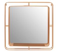 Interiors by PH Premier Housewares Mirror - Faux Champagne Gold Foil, Gold